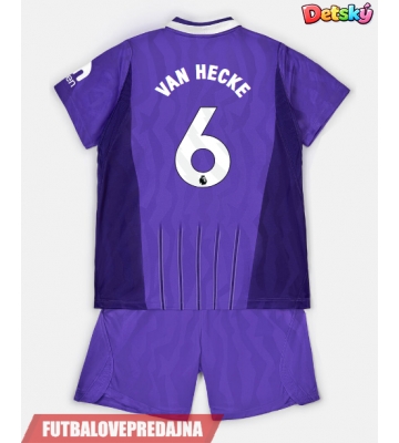 Lacne Dětský Futbalové dres Tottenham Hotspur Jan Paul van Hecke #6 2026-27 Krátky Rukáv - Tretina (+ trenírky)